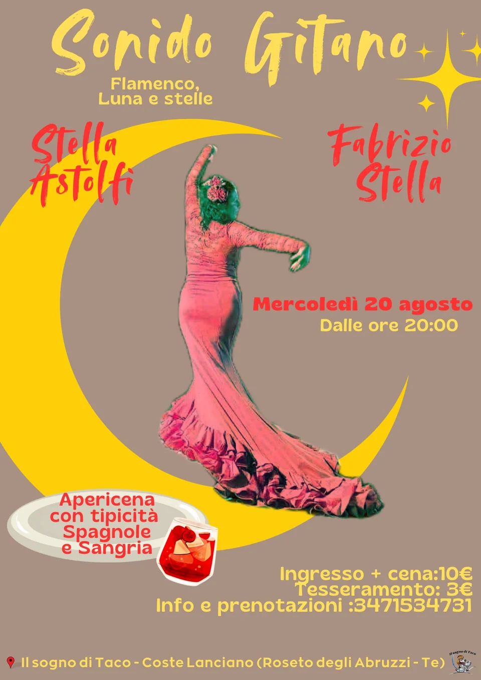 "Tordino non c'è due senza te": Flamenco e yoga negli ultimi eventi a Coste Lanciano di Roseto degli Abruzzi
