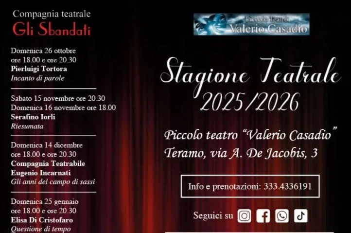 Piccolo Teatro Casadio, al via la nuova stagione
