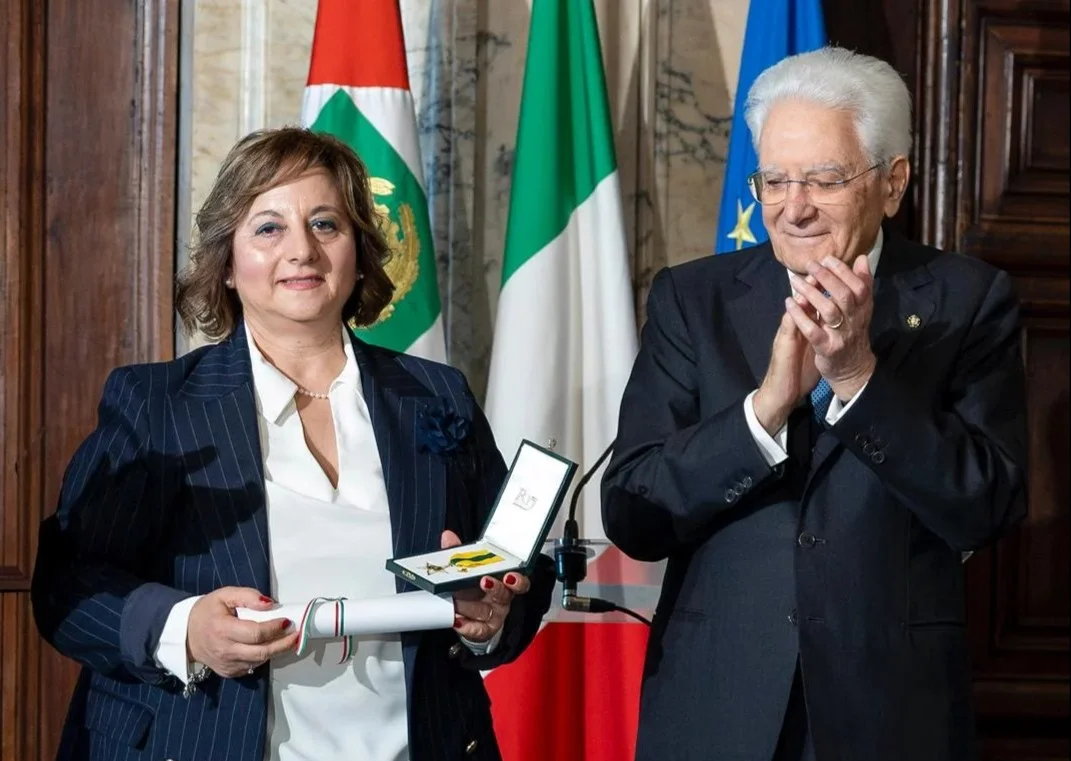 Pina Lalli direttrice dell’ufficio postale di Cermignano premiata al Quirinale