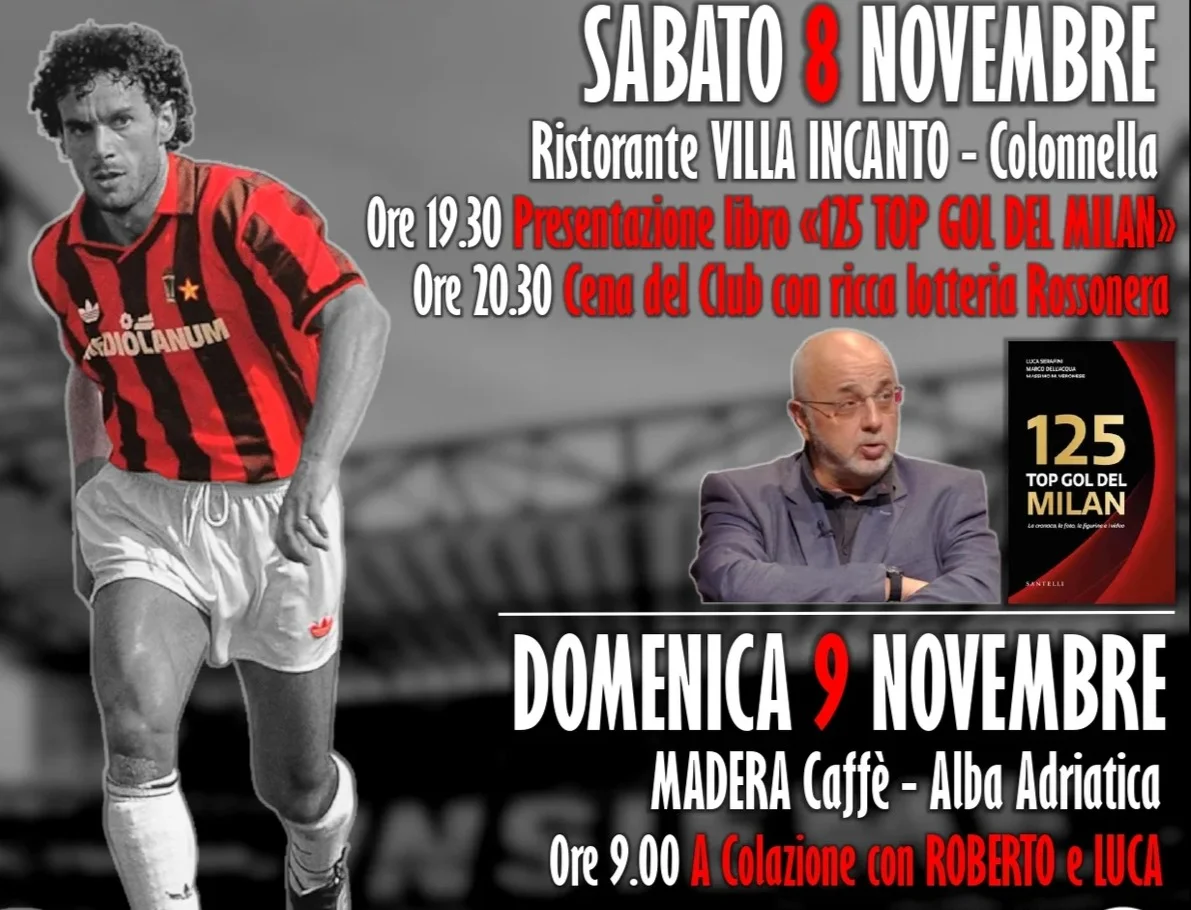 Milan Club Val Vibrata ospita Roberto Donadoni