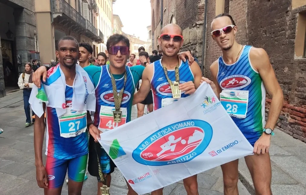 L’Atletica Vomano quarta forza nazionale nella Corsa
