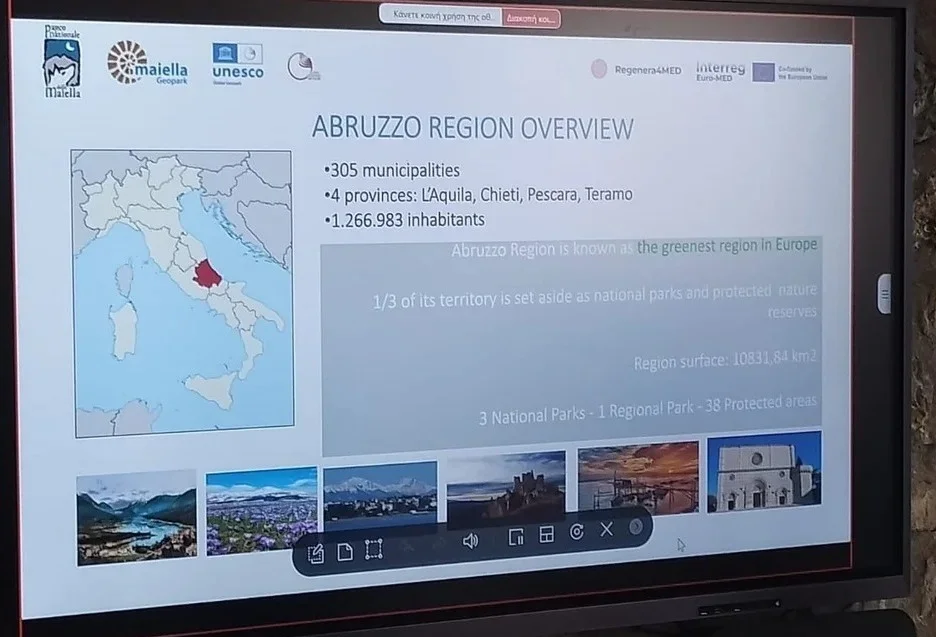 L'Abruzzo allo Steering Meeting di Patrasso sul turismo rigenerativo