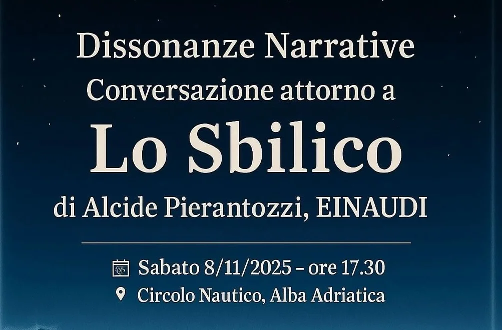 Alba Adriatica accoglie l’autore de Lo Sbilico