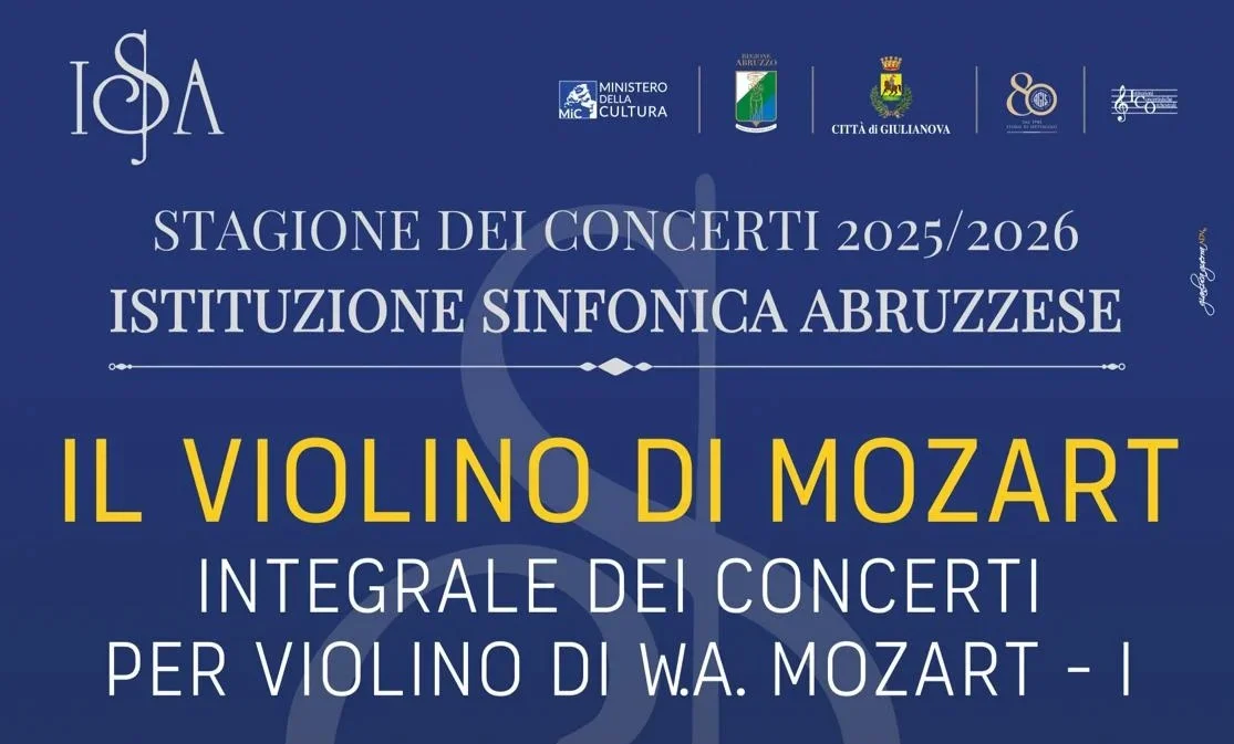 ISA, "Il Violino di Mozart": sabato ultimo appuntamento dell'anno a Giulianova