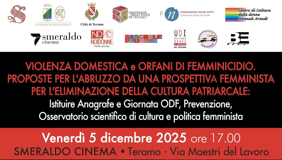 Violenza domestica e orfani di femminicidio: venerdì incontro al cinema Smeraldo