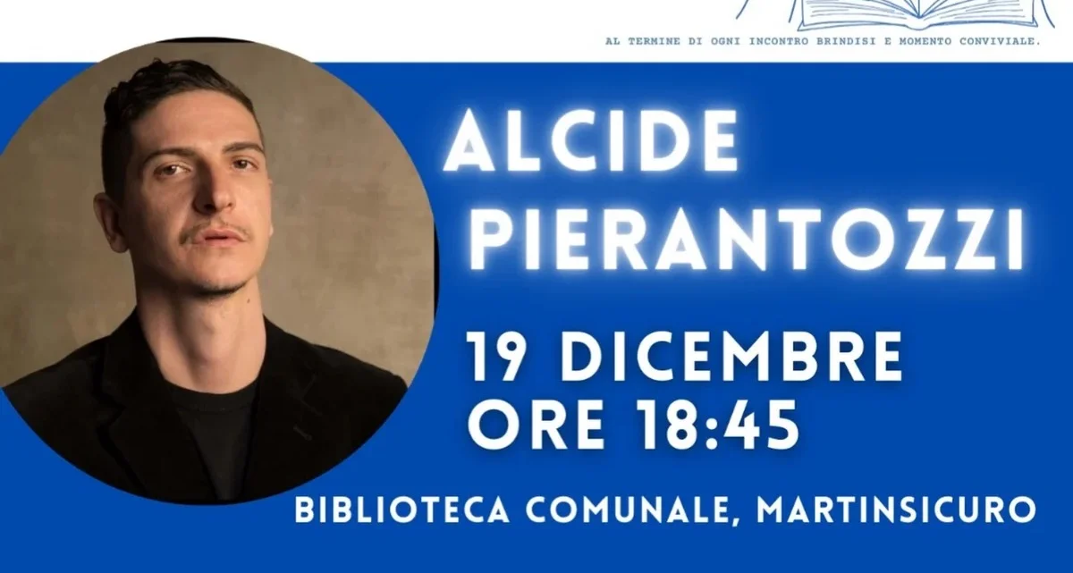"Lo sbilico", venerdì la presentazione del nuovo romanzo di Alcide Pierantozzi a Martinsicuro