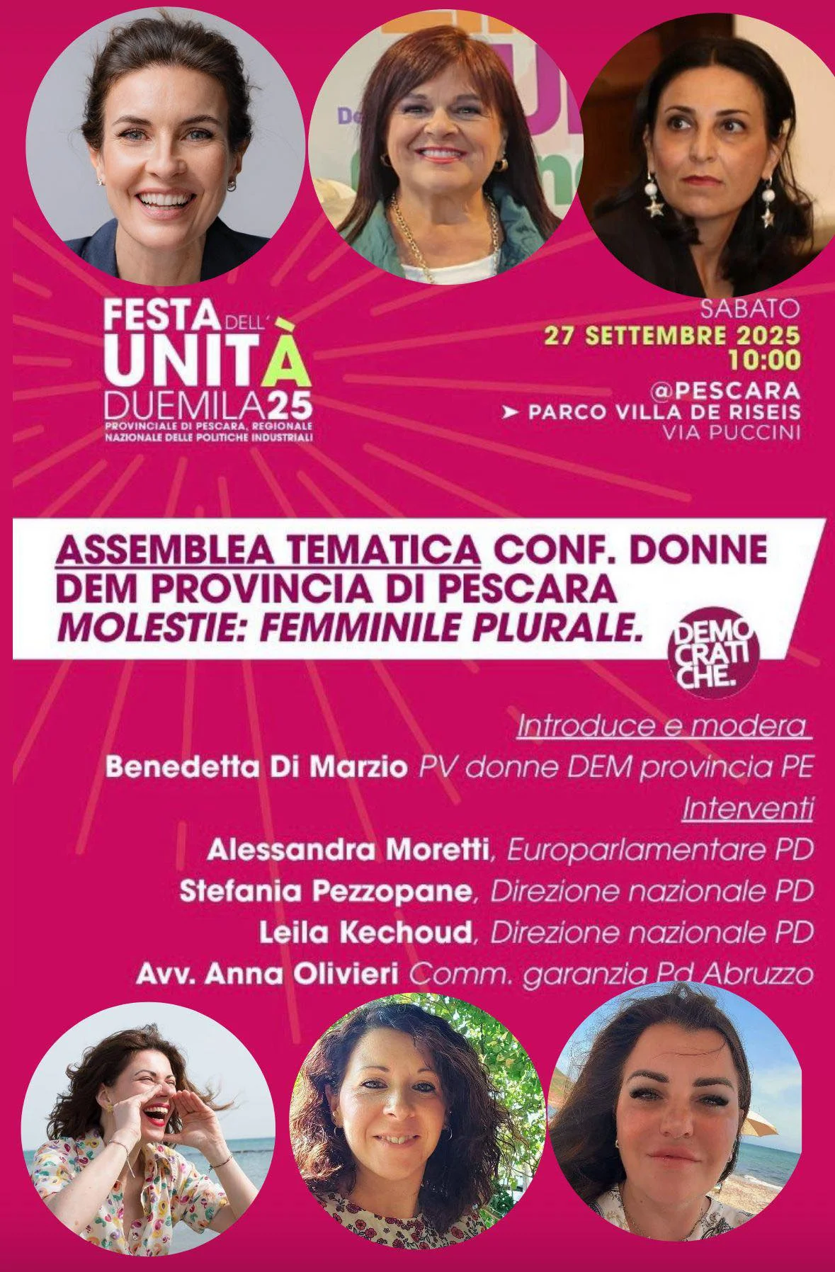 Festa regionale dell’Unità, incontro sulla violenza di genere organizzato dal PD