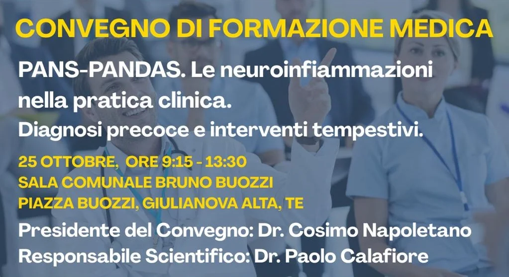 Salute, confronto a Giulianova su diagnostica e terapia della sindrome Pans-Pandas
