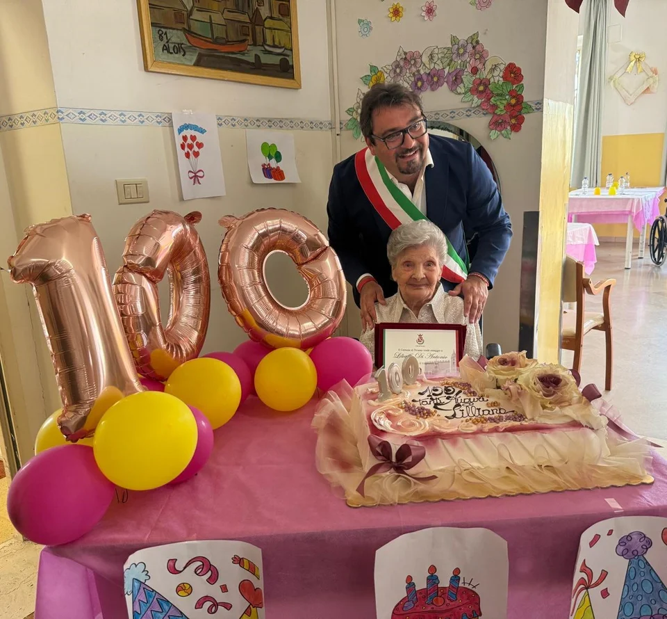 Il saluto della città di Teramo per i 100 anni di Liliana Di Antonio