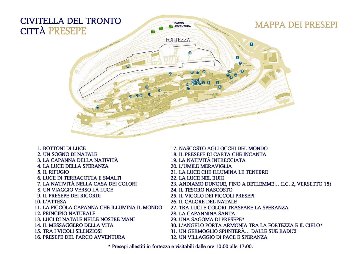 Fino al 6 gennaio Civitella del Tronto ospita la rassegna dei presepi artistici