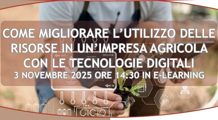 Imprese agricole, utilizzo delle risorse con le tecnologie digitali