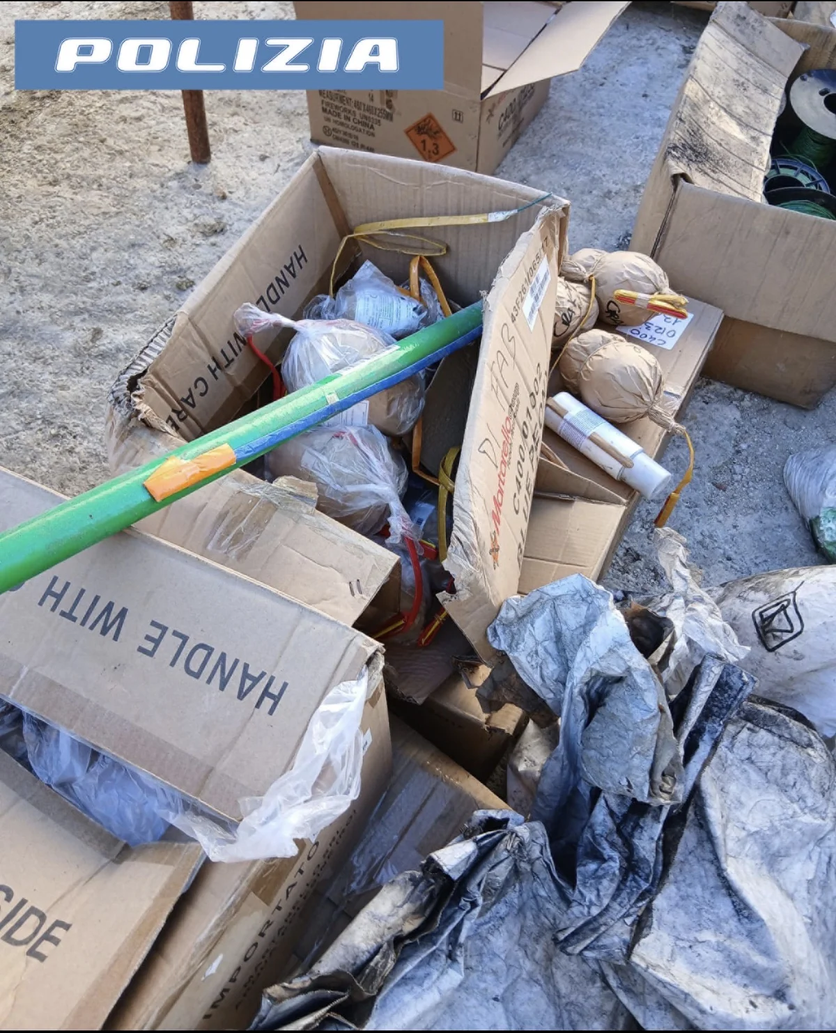 Capodanno, sequestrati oltre 240 kg di materiale pirotecnico illegale a Martinsicuro