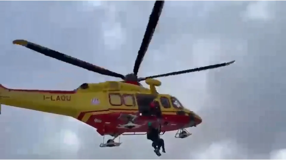 VIDEO | Gran Sasso, recuperato escursionista sul Corno Grande