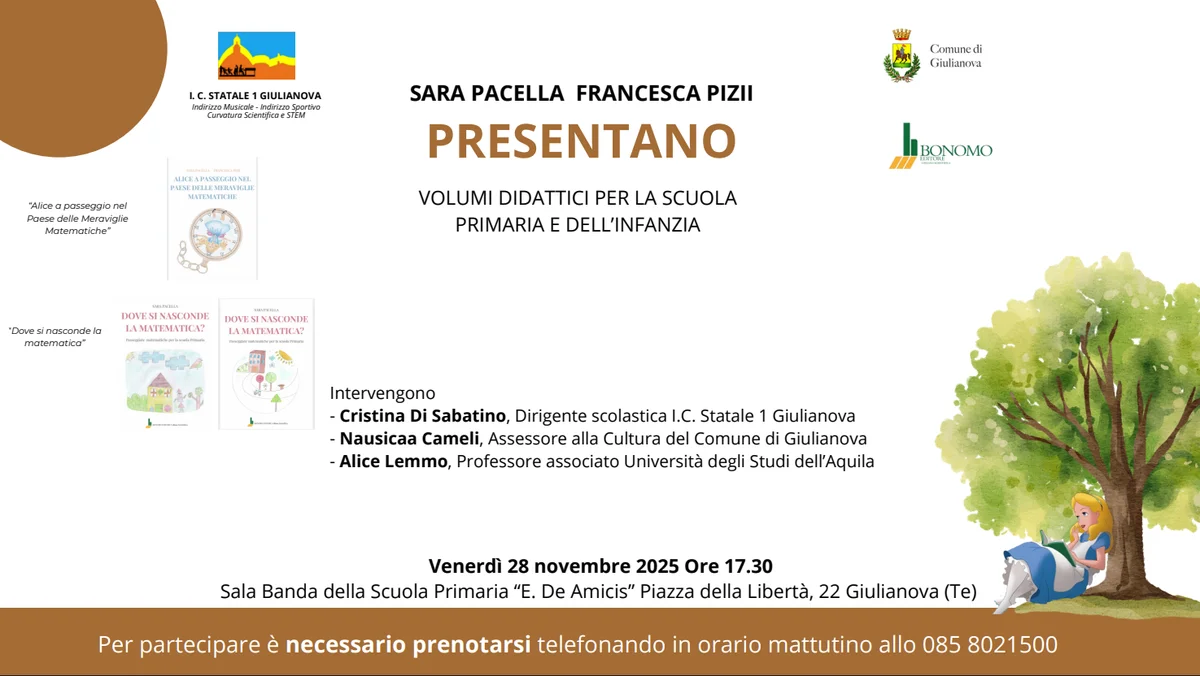 Innovazione didattica, la presentazione dei libri di Francesca Pizii e Sara Pacella a Giulianova