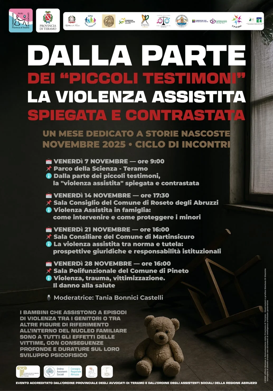 A Roseto la Tavola Rotonda per contrastare la violenza assistita in famiglia