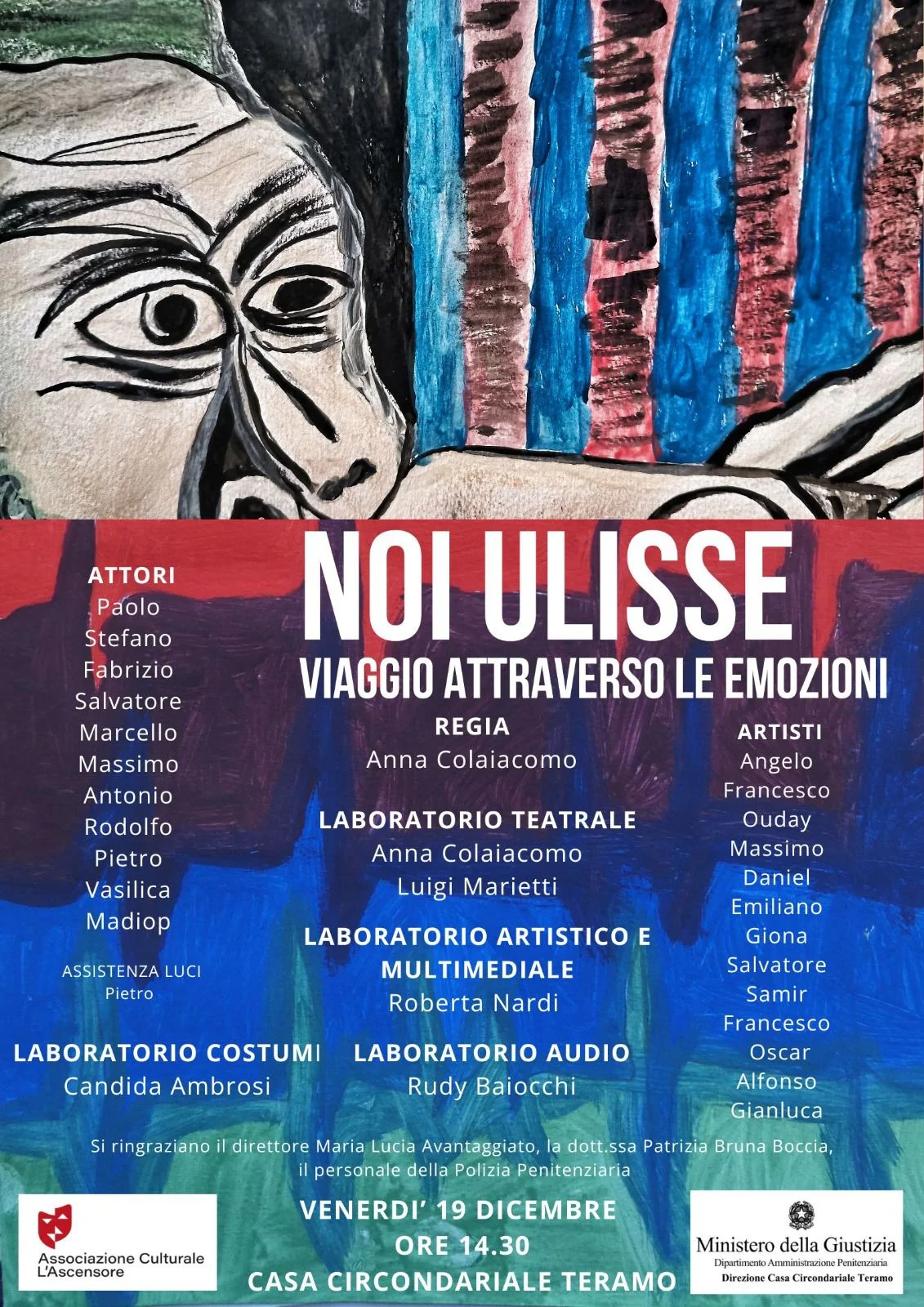 Al carcere di Teramo la messa in scena dello spettacolo teatrale “Noi Ulisse”