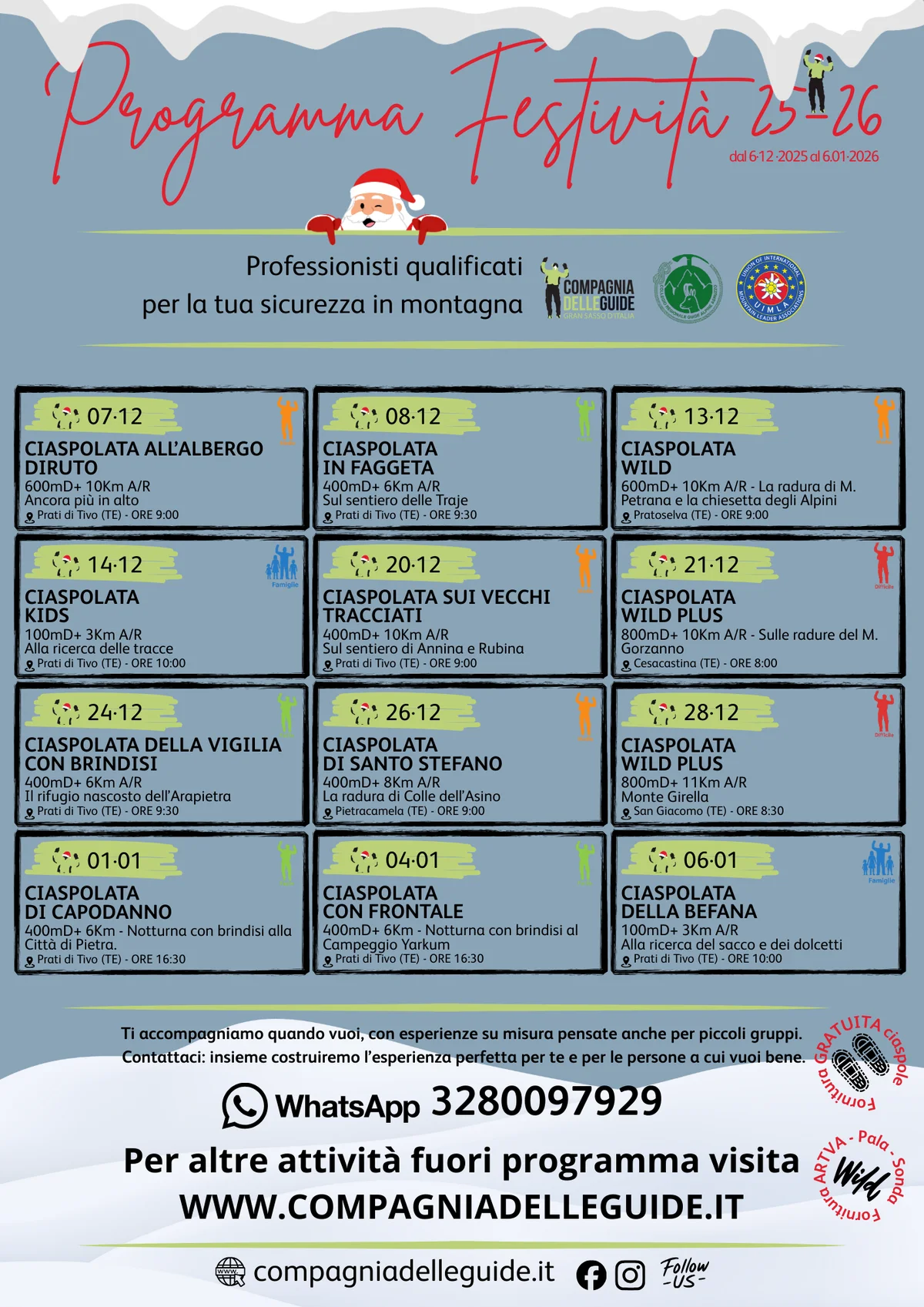 Gran Sasso, la Compagnia delle Guide presenta un mese di eventi