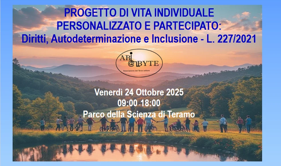 Progetto di Vita Individuale per persone con disabilità, seminario a Teramo