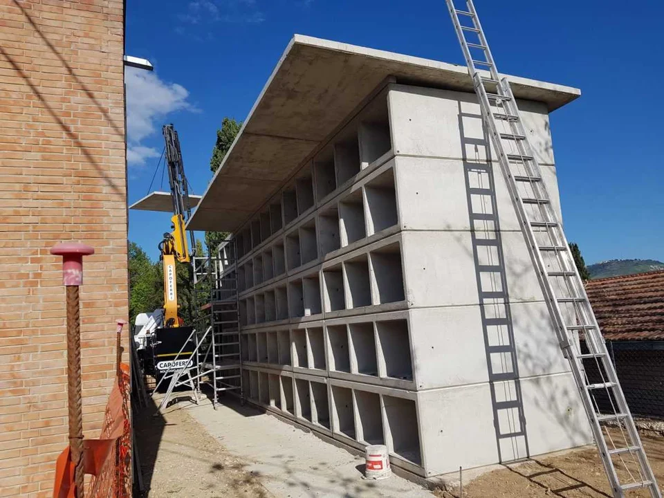 FOTO |  Teramo, ecco i nuovi loculi nei cimiteri frazionali di Poggio Cono e San Nicolò a Tordino
