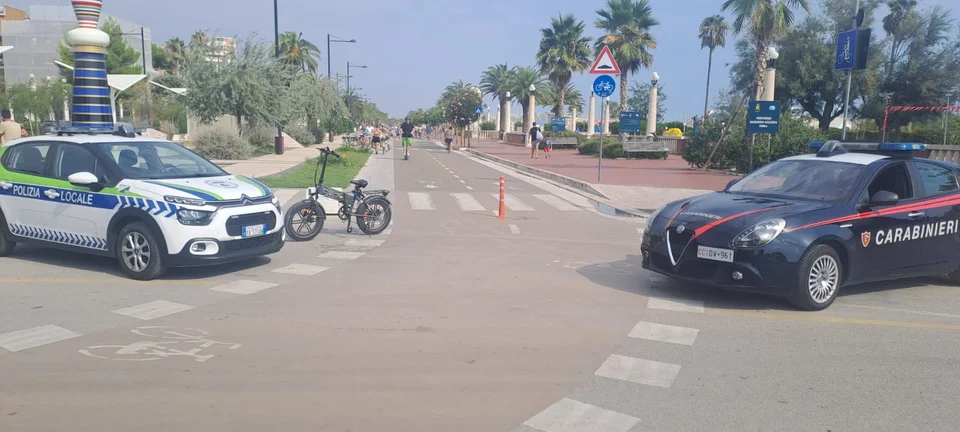 Bici elettriche modificate, 7 sequestri e 31.000 euro di sanzioni