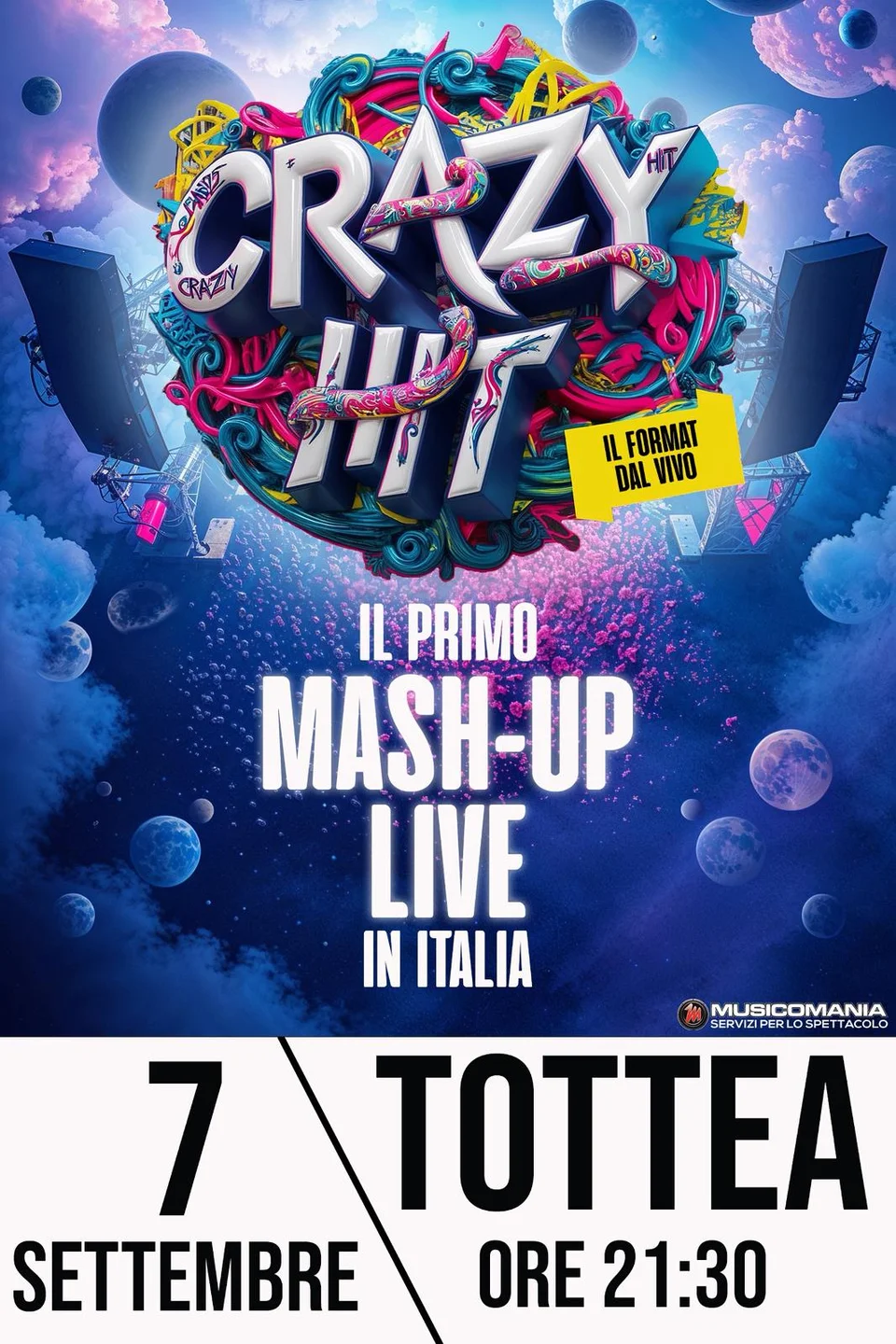 Crazy Hit e Pierdavide Carone a Tottea il 7 e 8 settembre