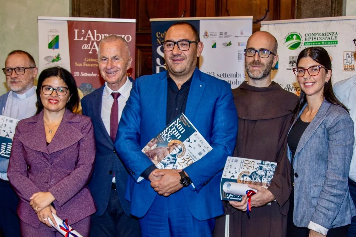 L’ Abruzzo testimonial delle Regioni italiane alle celebrazioni francescane di Assisi del 3 e 4 ottobre