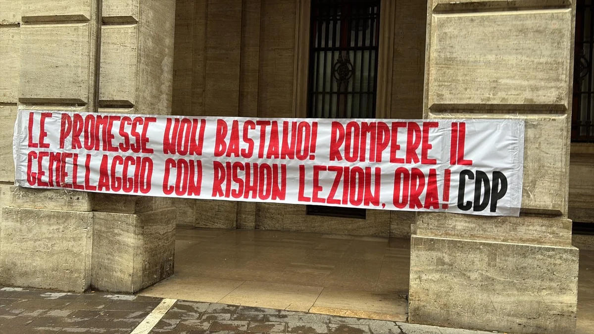 Casa del Popolo a D'Alberto: "Basta promesse, rompere subito gemellaggio con Rishon Le Zion"
