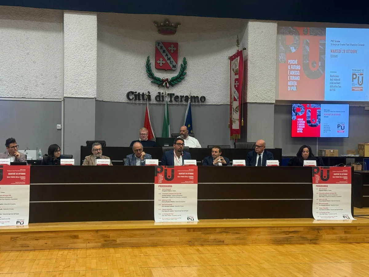 FOTO e VIDEO | Teramo è PIÙ: lanciato il Piano Urbanistico Comunale per un nuovo futuro della città