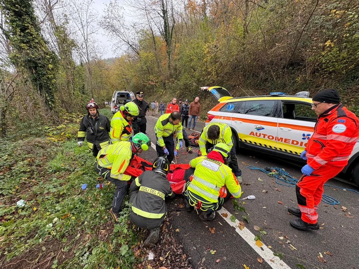 Auto fuori strada a Tossicia: ferito un 36enne