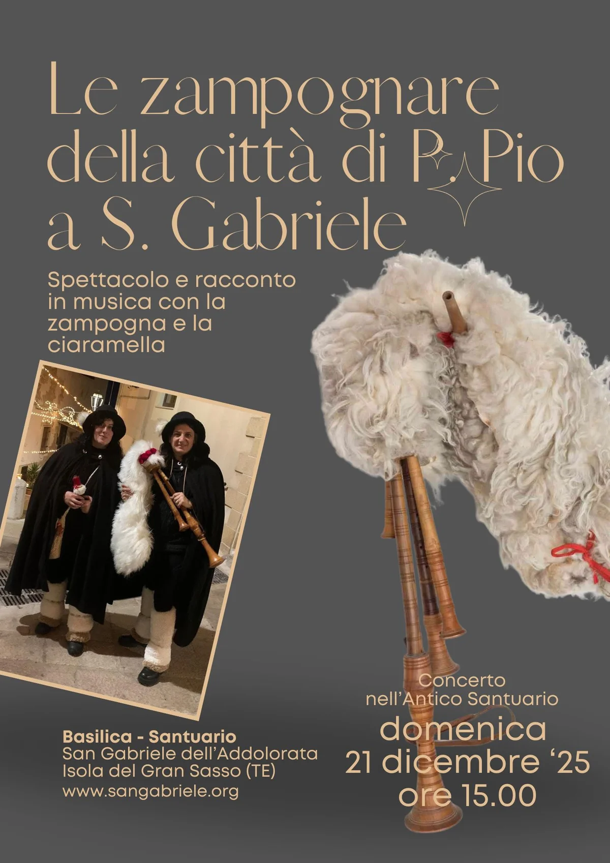 Concerto di Natale de “Le Zampognare della città di padre Pio”