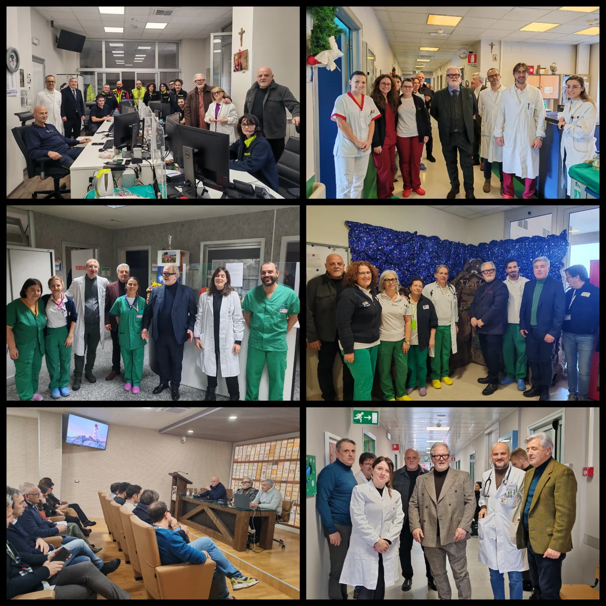 Asl di Teramo, la direzione strategica incontra operatori e pazienti per il Natale