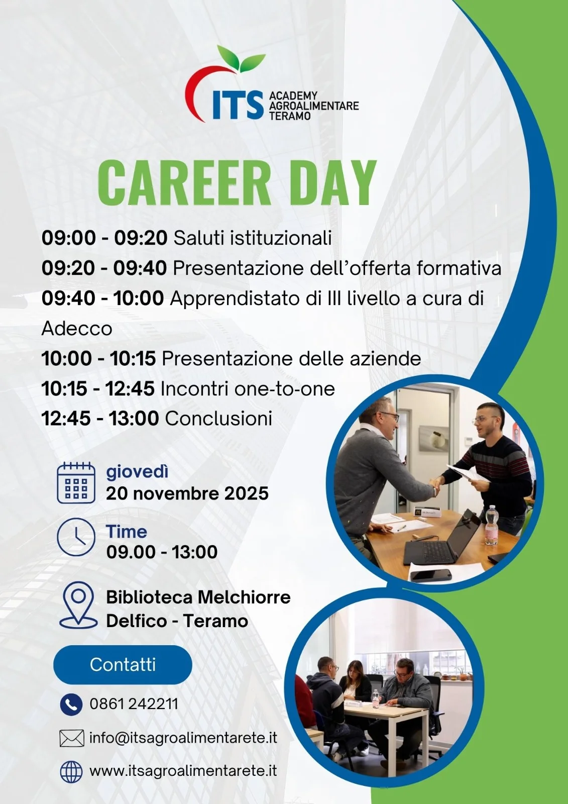 Teramo, ITS Agroalimentare Career Day: studenti e imprese a tu per tu