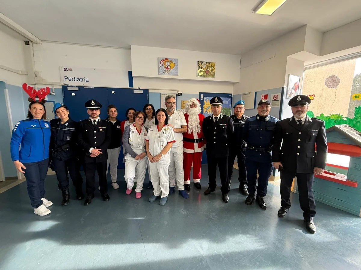 La Polizia penitenziaria accanto ai bambini della Pediatria di Teramo