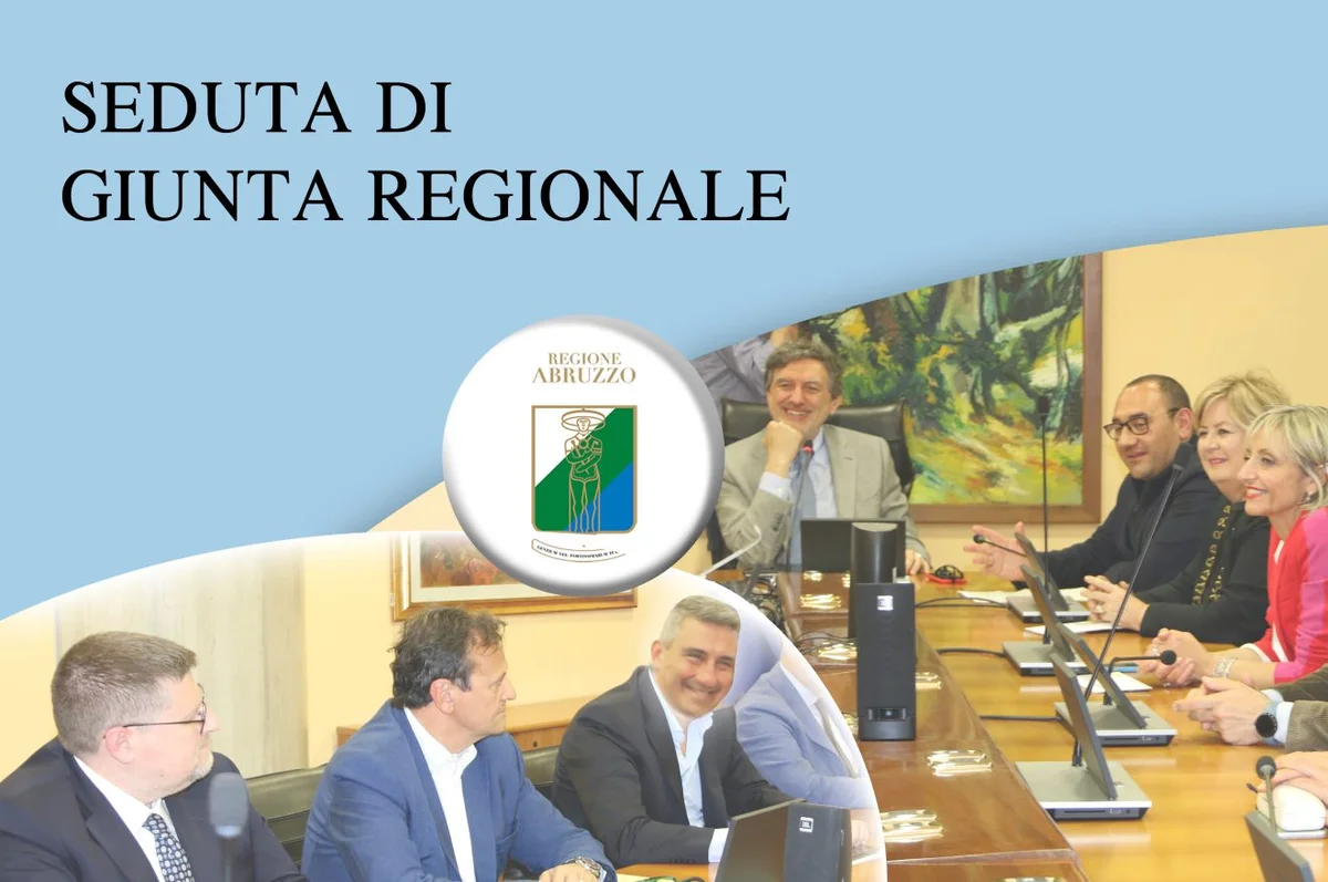 Giunta d'Abruzzo, i principali provvedimenti adottati nella seduta odierna del 12 novembre