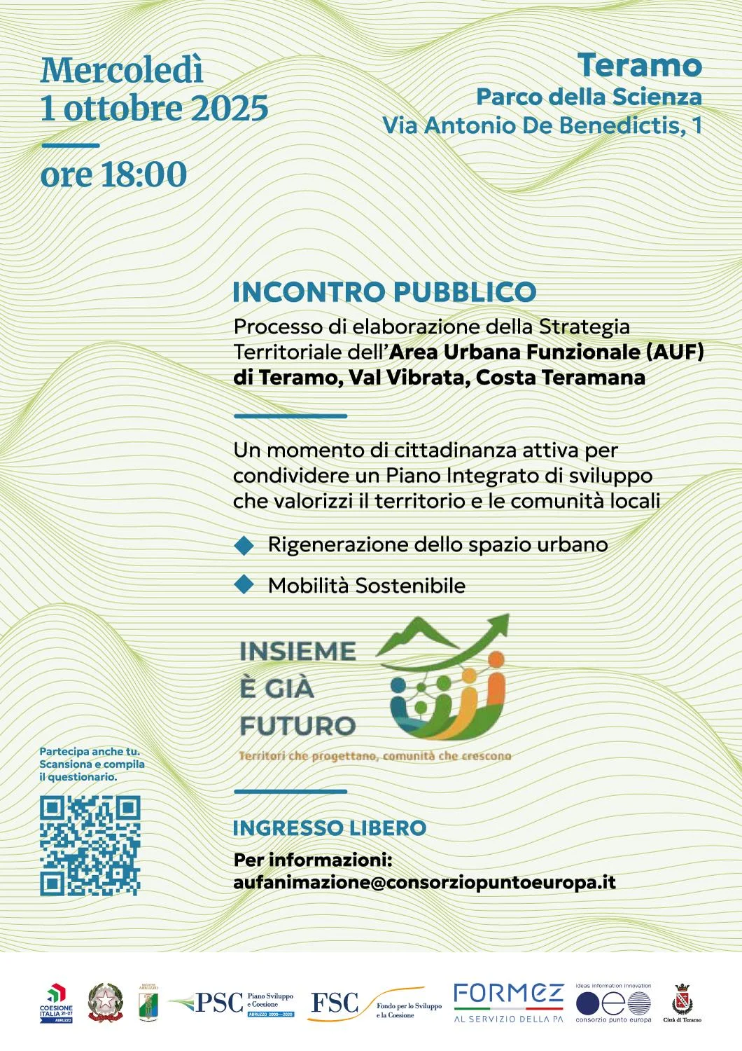 Area Funzionale Urbana Teramo, Val Vibrata e Costa Teramana: parte la strategia territoriale