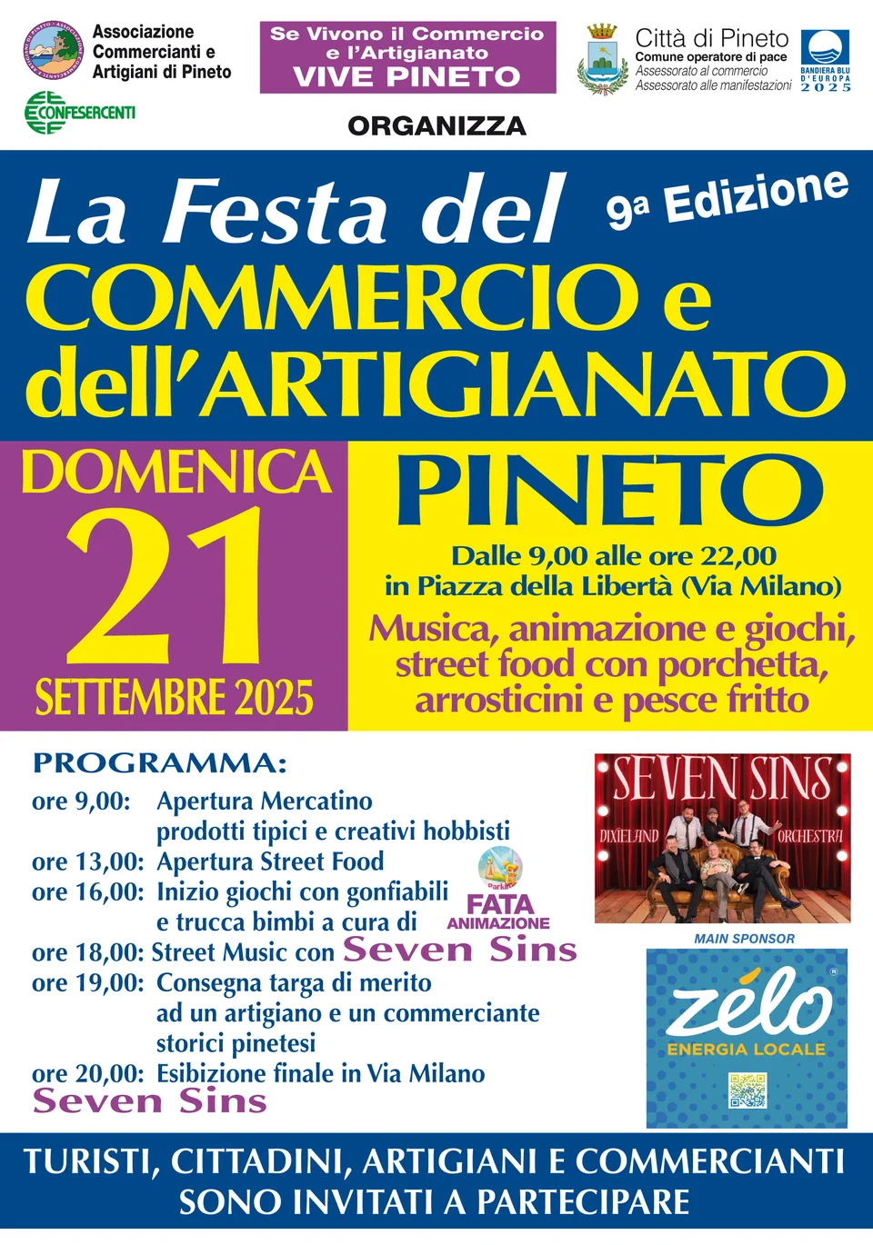Festa del Commercio e dell’Artigianato in piazza della LIbertà a Pineto