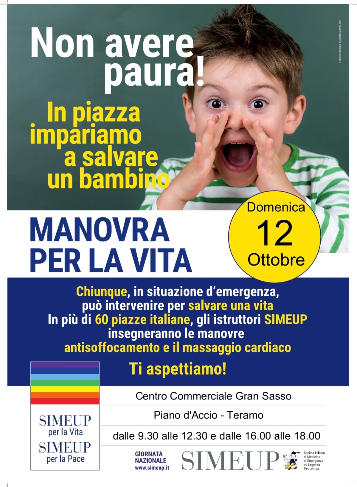 “Manovra per la Vita”, a Teramo i volontari insegnano pratiche salvavita per i bambini
