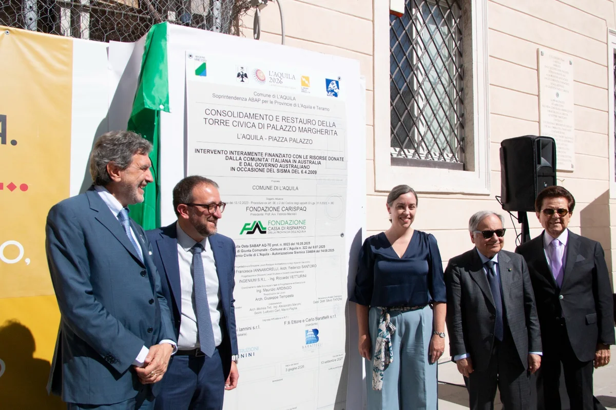 Torre civica, inaugurati i lavori di restauro e consolidamento