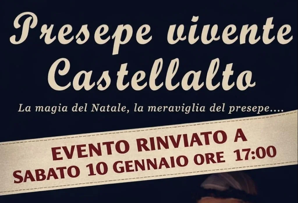 Presepe Vivente Castellalto rinviato al 10 gennaio