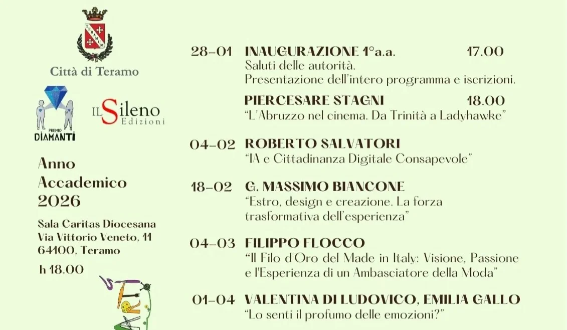 Tramand’Arti porta a Teramo l’Università della Libera Età