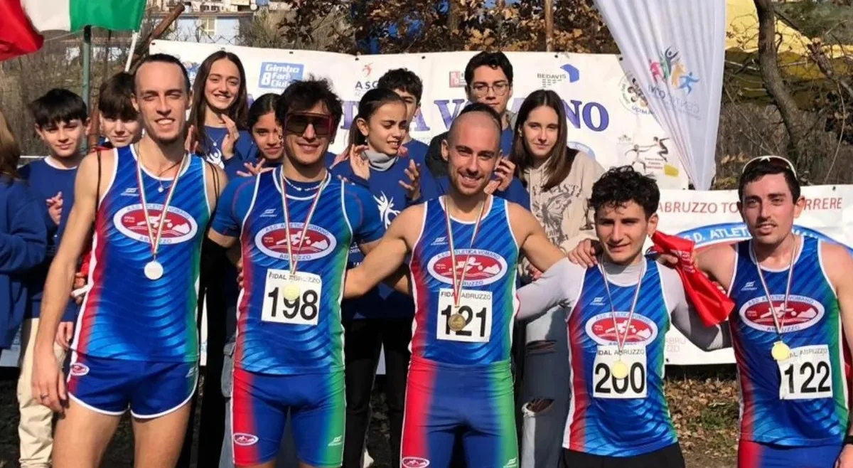 Corsa campestre, l'Atletica Vomano protagonista ai campionati regionali