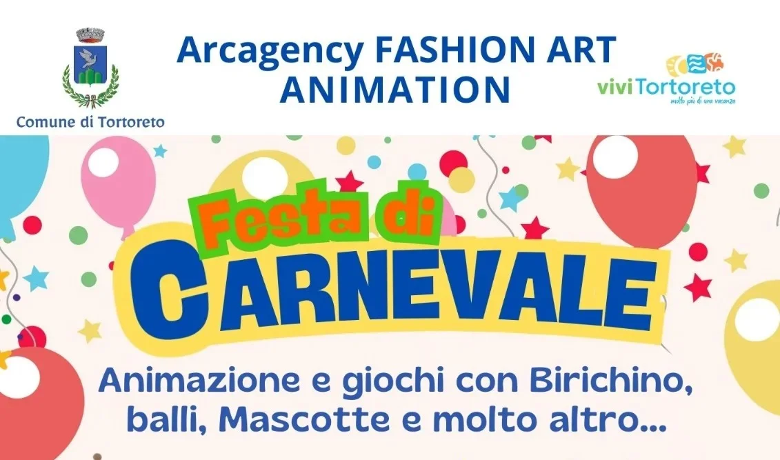 Carnevale a Tortoreto: festa e animazione per i più piccoli