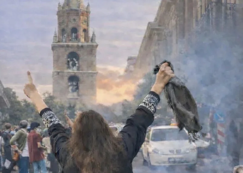 Dare voce alla comunità iraniana a Teramo, sit in sotto la Prefettura