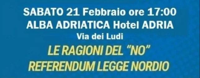 Le Ragioni del No ad Alba Adriatica