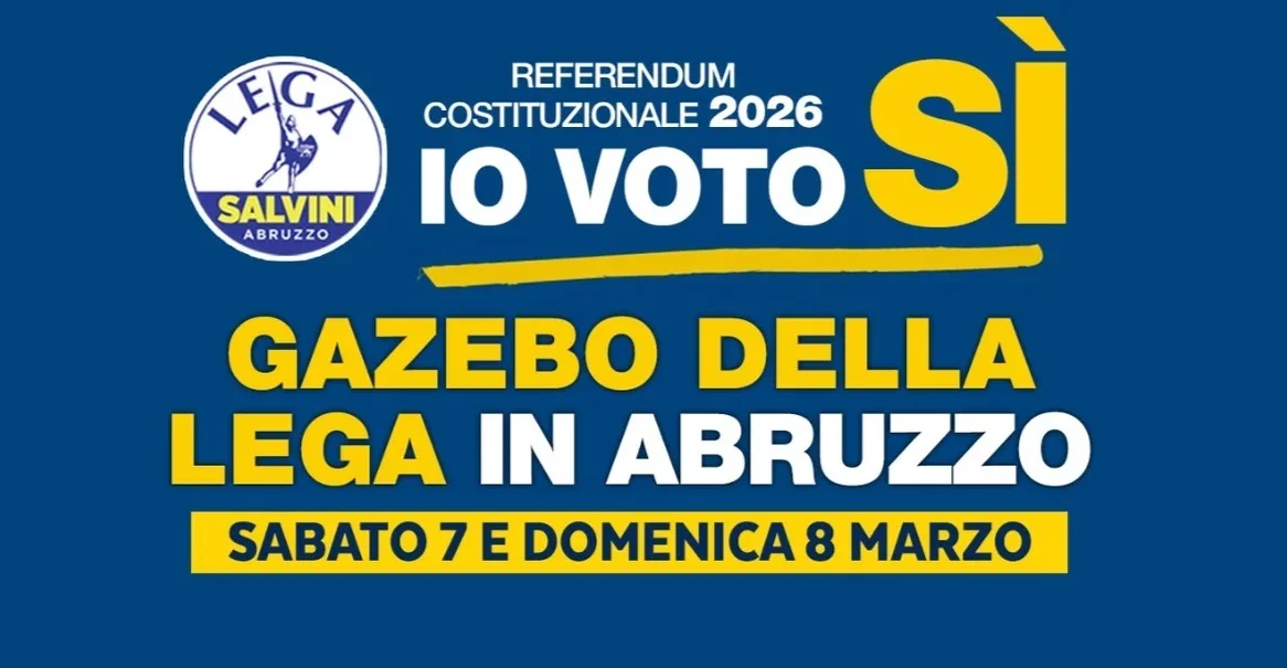 Referendum, i gazebo della Lega per il Sì nelle piazze abruzzesi