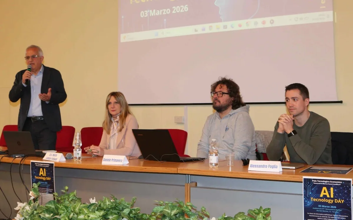 FOTO e VIDEO | AI Technology Day, la prima edizione all'Istituto “Alessandrini” di Teramo