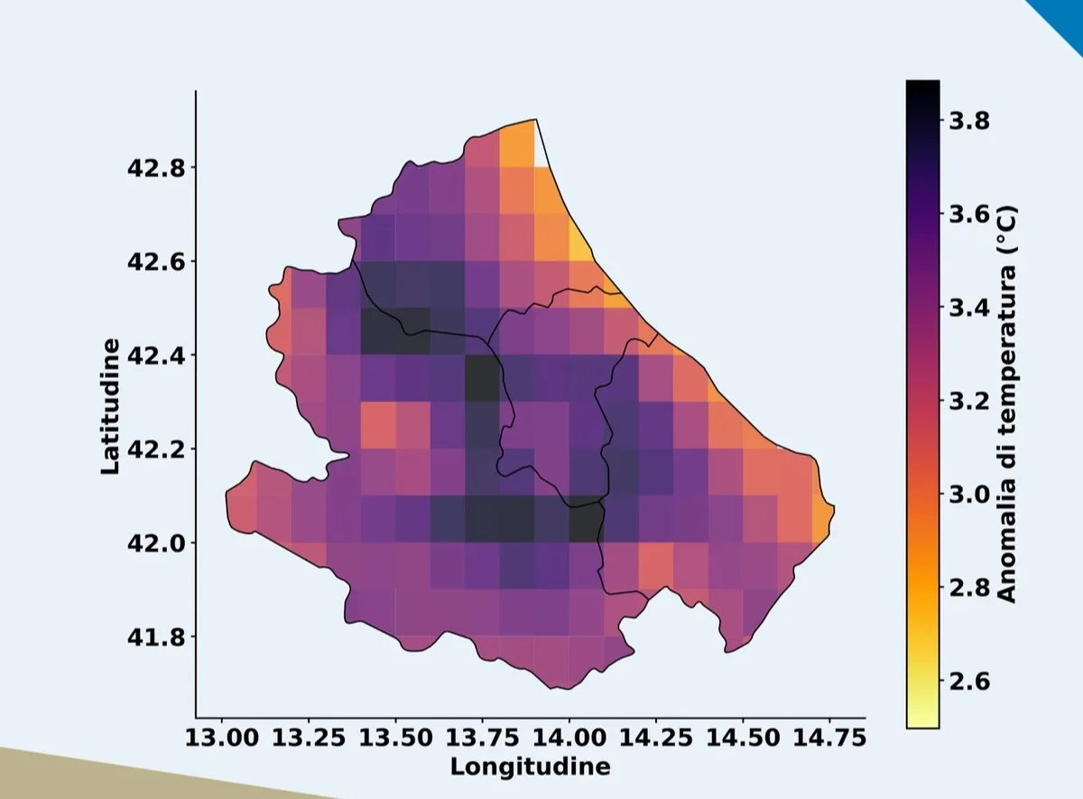 Temperature in Abruzzo, secondo OsservaTE febbraio superiore alle medie storiche