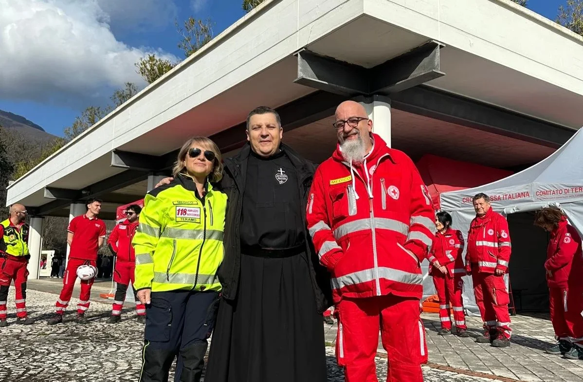 FOTO | 100 giorni a San Gabriele, attivo un posto medico di Croce Rossa e 118