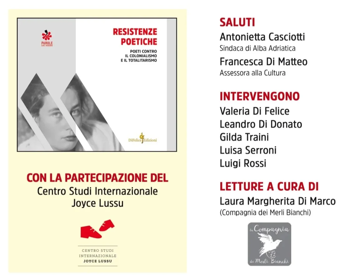 Alba Adriatica celebra la giornata mondiale della poesia con Joyce Lussu