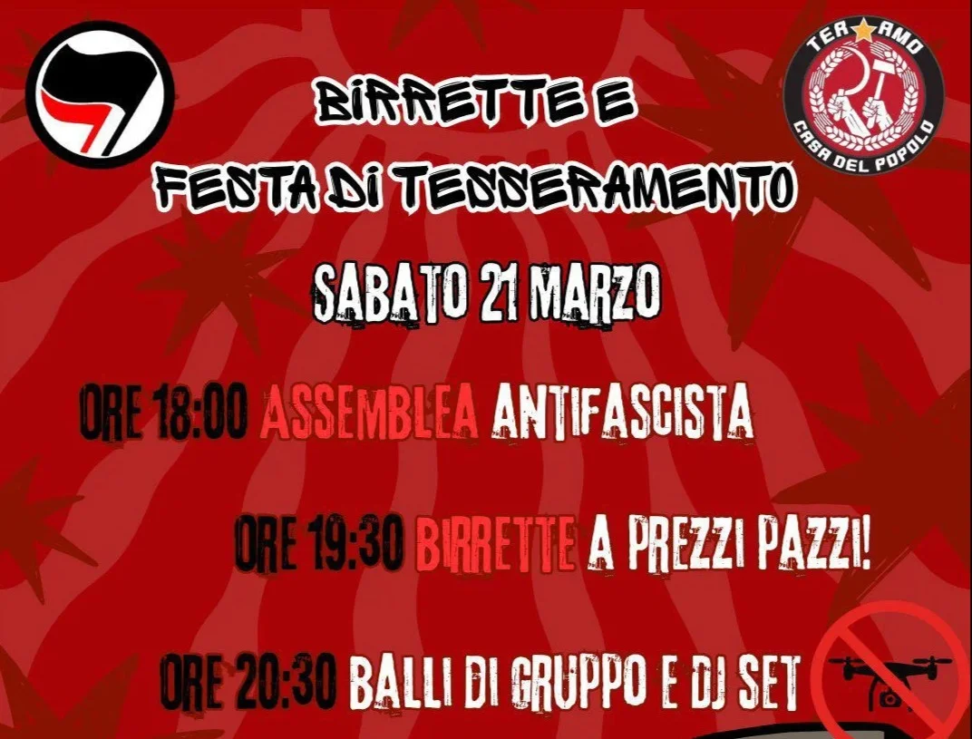 Casa del Popolo, festa del tesseramento